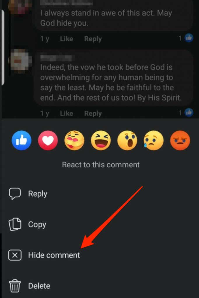 How to Hide a Comment on Facebook and What Happens If You Do image 6