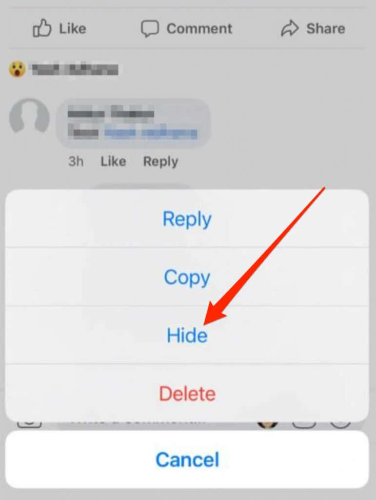How to Hide a Comment on Facebook and What Happens If You Do image 7