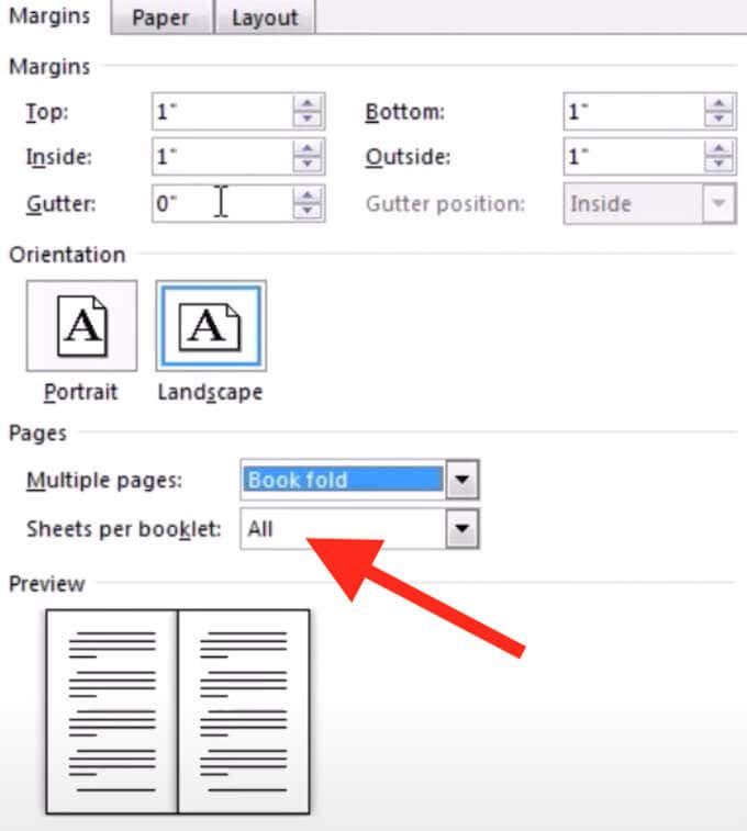How to Make a Booklet in Word image 7