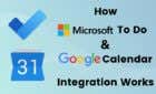 How Microsoft To Do Google Calendar Integration Works image