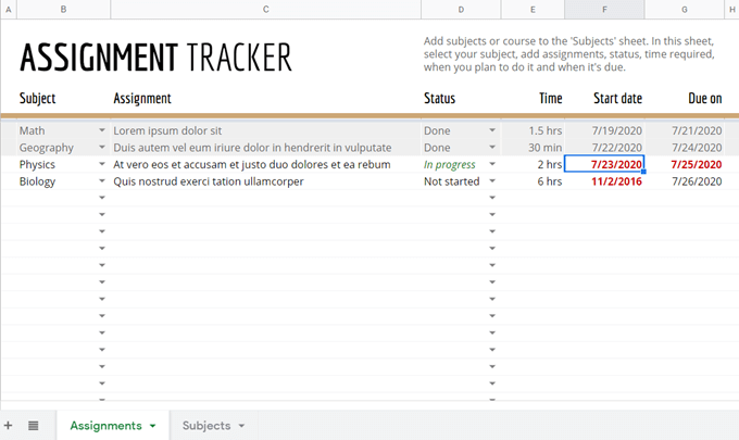 14 Practical Google Sheets Templates For Everyday Use image 4