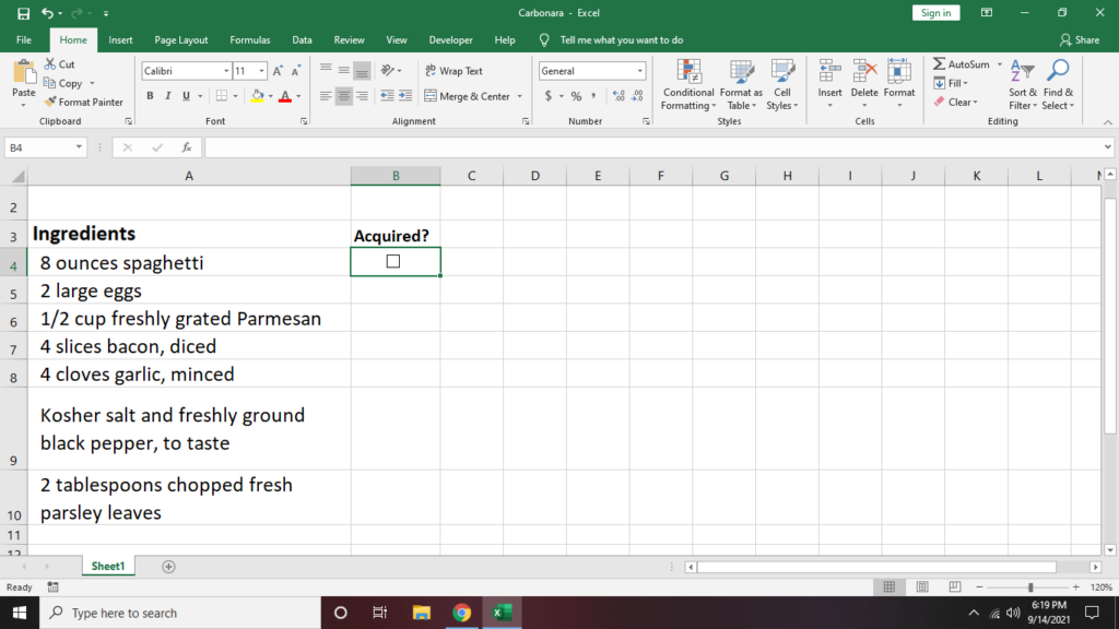 How to Make a Checklist in Excel image 8