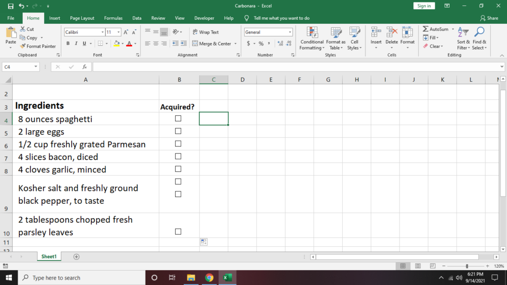 How to Make a Checklist in Excel image 9