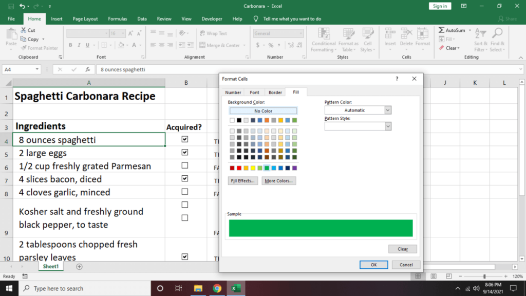 How to Make a Checklist in Excel image 18