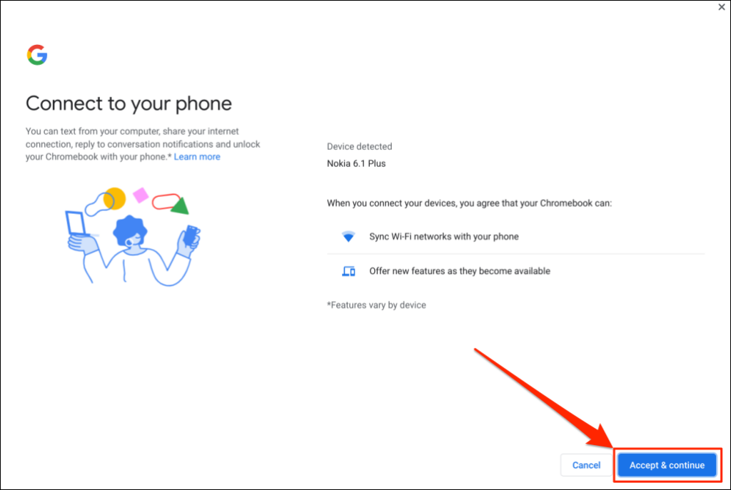 How to Connect a Phone to Chromebook Using Phone Hub image 5
