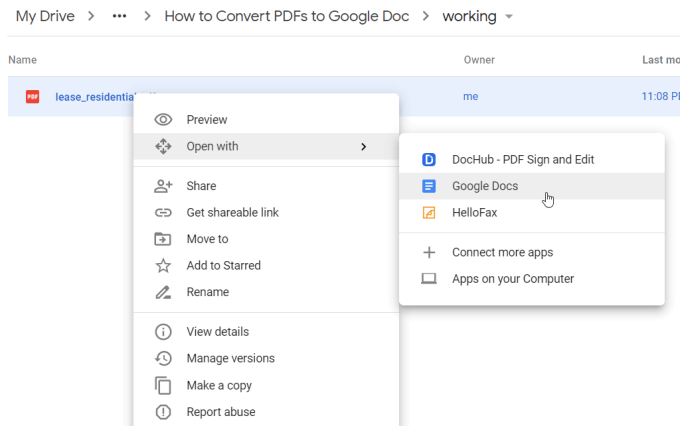 How To Convert a PDF To Google Doc Format image 9