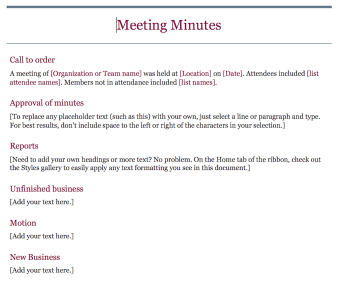 15 Best Meeting Minutes Templates to Save Time image 9